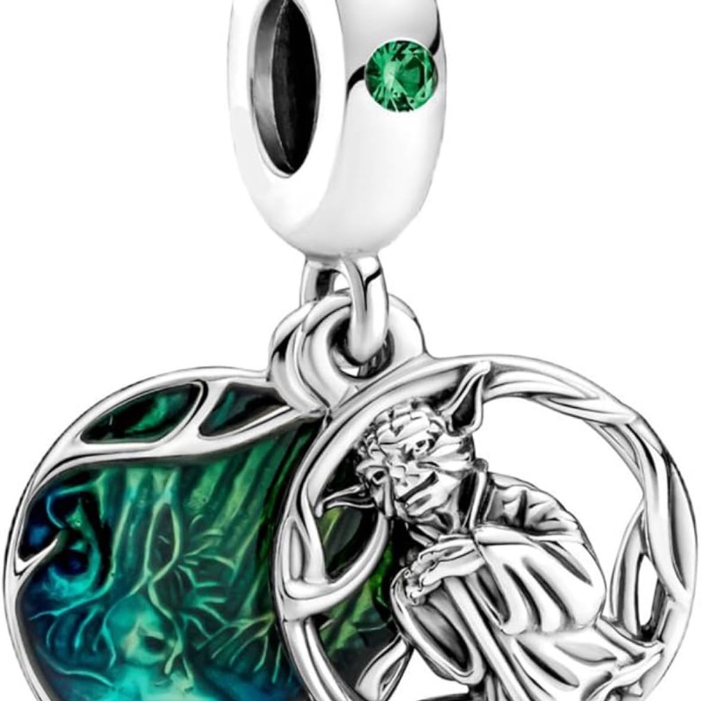 Star Wars Silver and Green Charm
